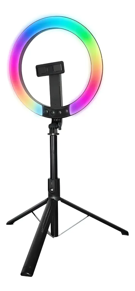 ARO DE LUZ MULTICOLOR SOPORTE CELULAR MJ, foto 1 de 2