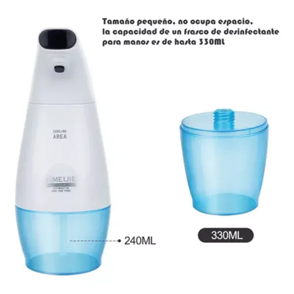 Dispensador de jabón automático con sensor y luz UV, con tanques de 240 y 330 ml