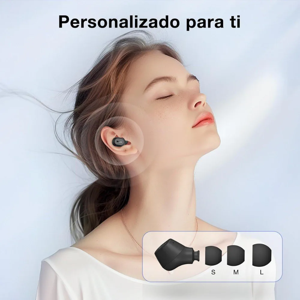 Audífonos Inalámbricos Bluetooth 1Hora AUT208 Negro, foto 3 de 5