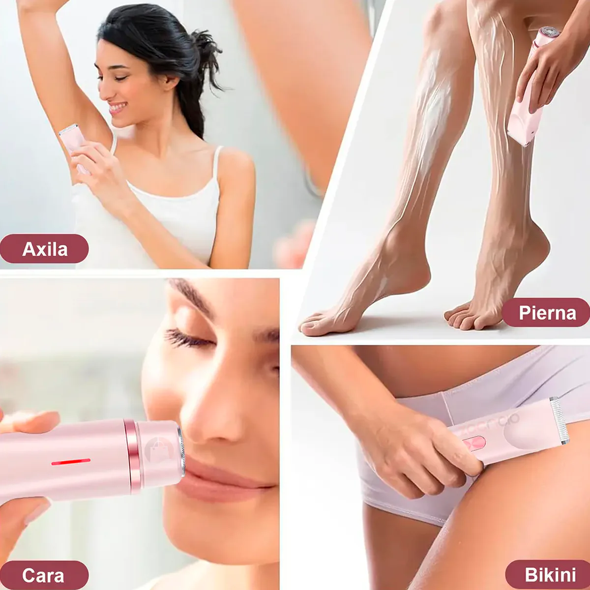 Afeitadora Eléctrica para Mujer 2 en 1 Recargable Doble Cabezal, foto 6 de 8
