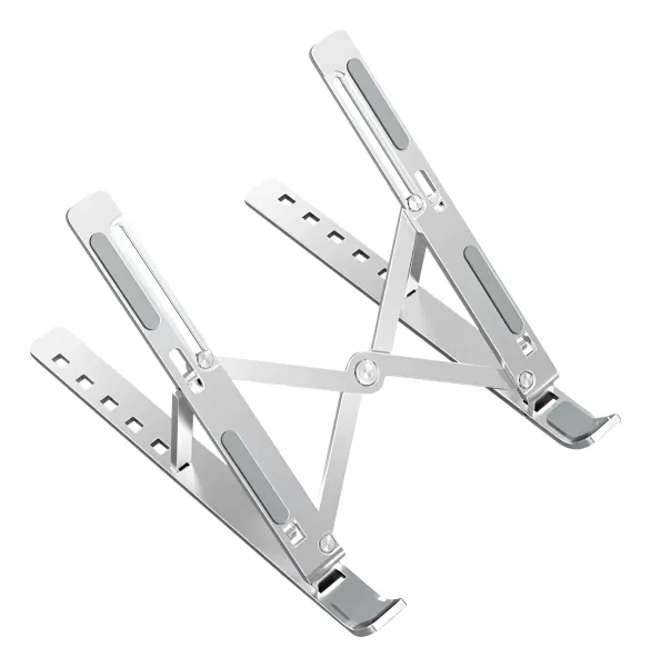 Soporte plegable para portátil en aluminio con 7 niveles de altura, hasta 15,6 pulgadas