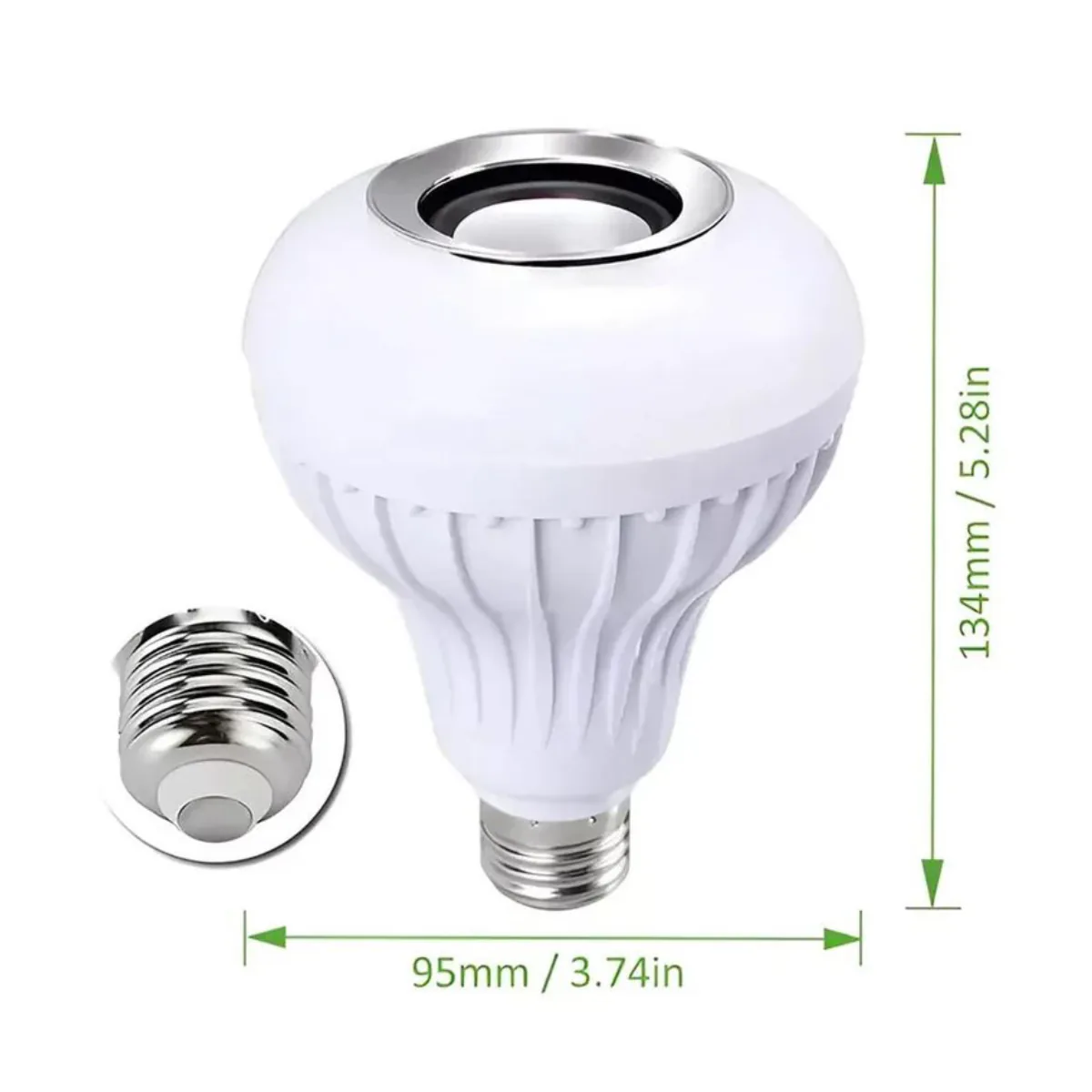 Bombillo LED con parlante Bluetooth, luz multicolor y control remoto, rosca E27, foto 5 de 5