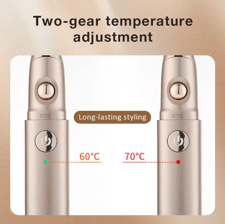 Las dos temperaturas del rizador de pestañas: 60 °C y 70 °C