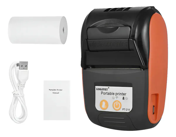 Impresora térmica portátil Bluetooth de 58 mm para recibos