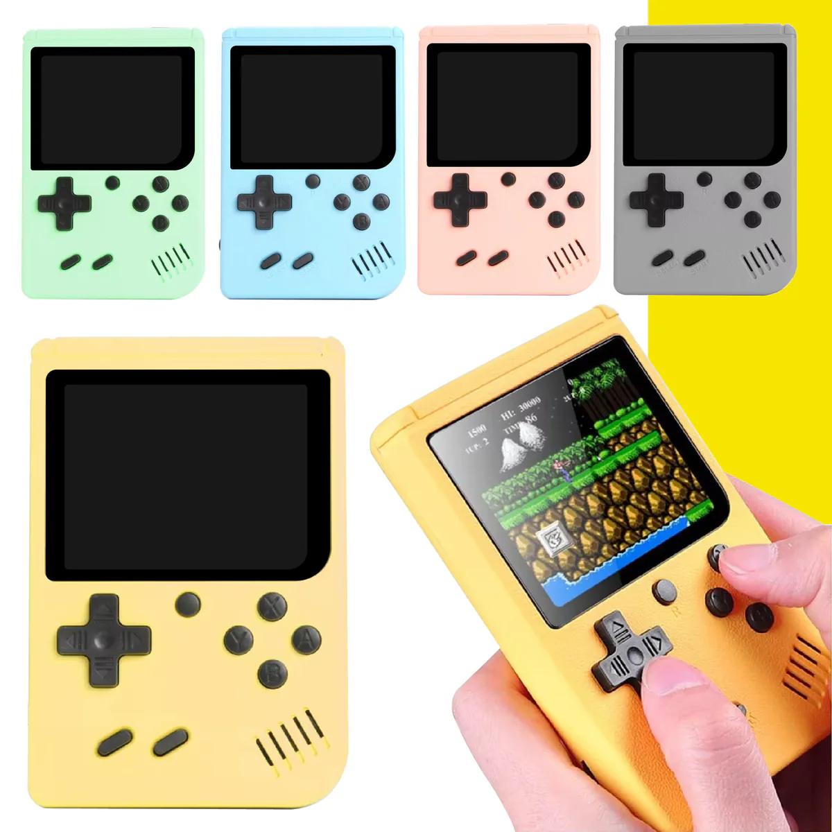 Mini consola retro portátil con 400 juegos, pantalla de 3 pulgadas y salida AV para TV, foto 3 de 7