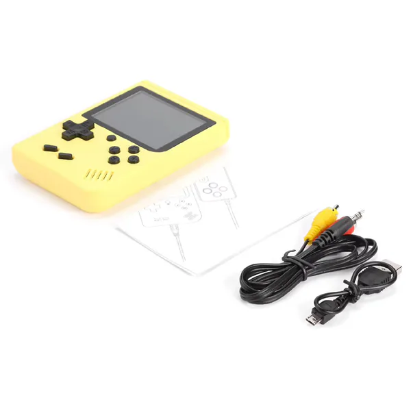 Mini consola retro portátil con 400 juegos clásicos, colores pastel