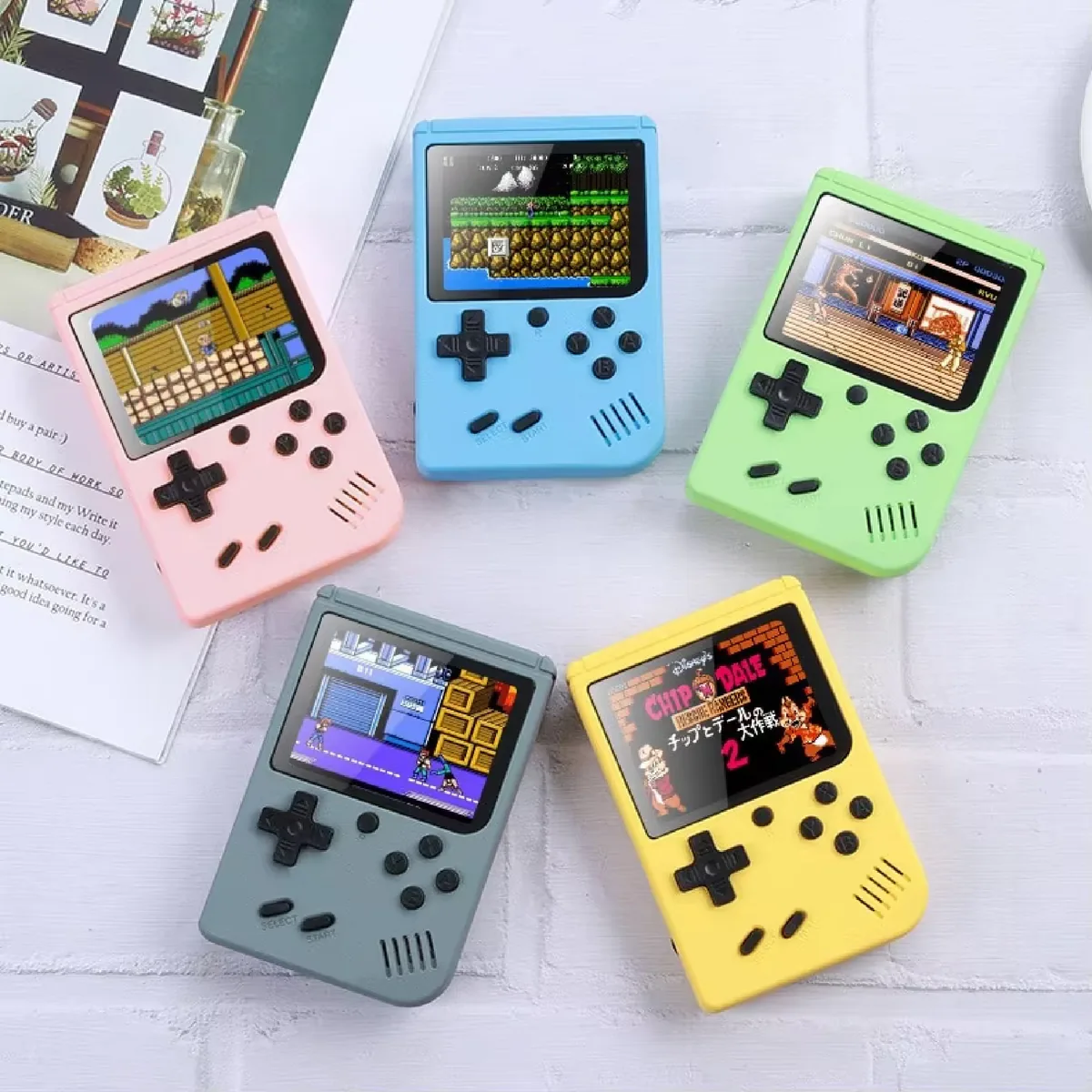 Mini consola retro portátil con 400 juegos, pantalla de 3 pulgadas y salida AV para TV, foto 4 de 7