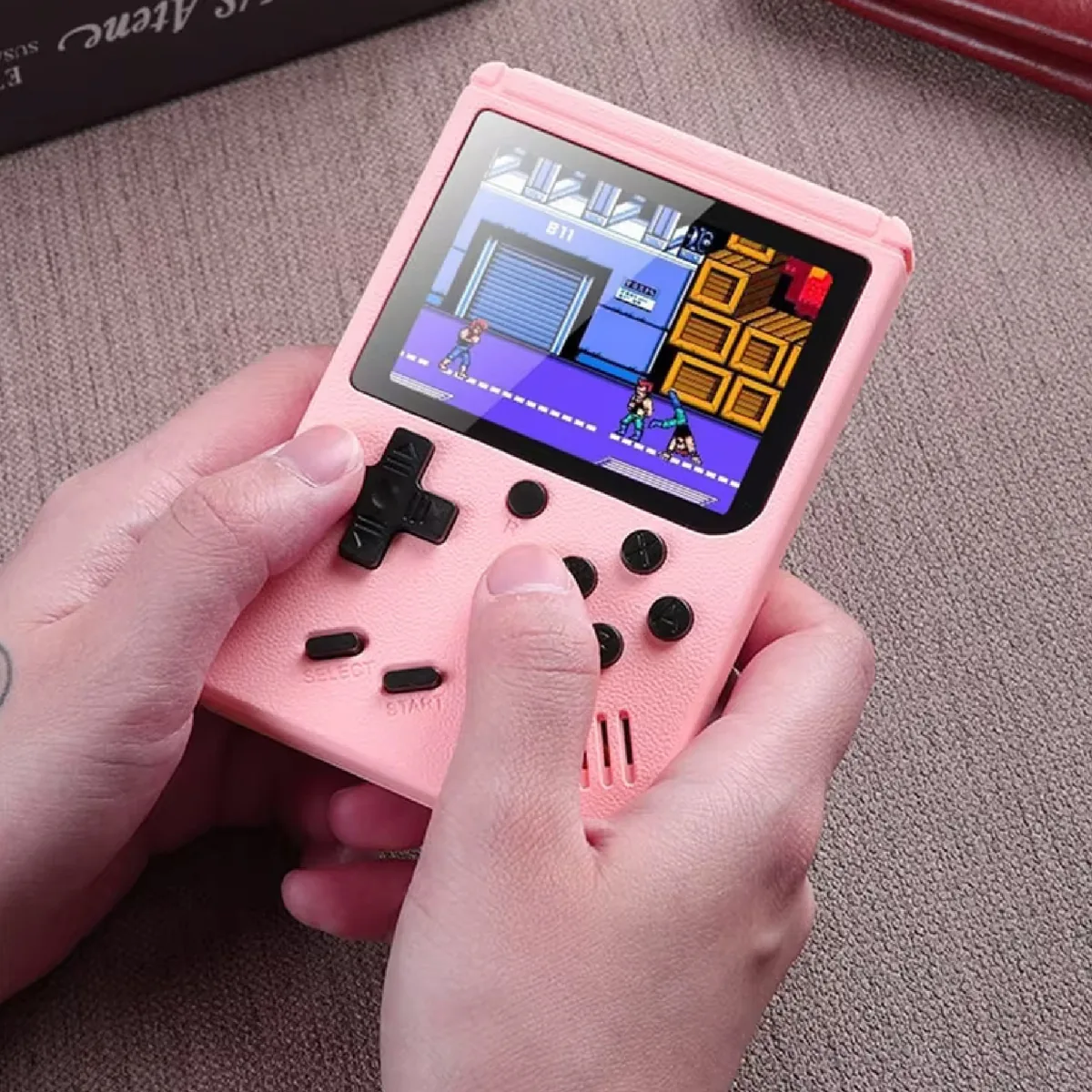 Mini consola retro portátil con 400 juegos, pantalla de 3 pulgadas y salida AV para TV, foto 6 de 7