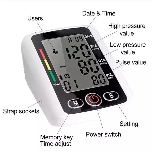 Tensiómetro Digital de Brazo Automático con Pantalla LCD, foto 4 de 5
