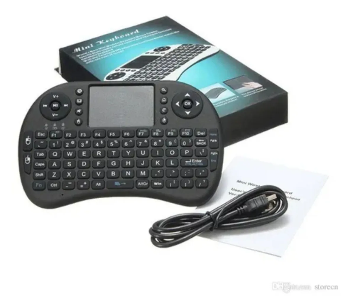 Mini teclado inalámbrico con touchpad y luz, recargable, foto 5 de 5