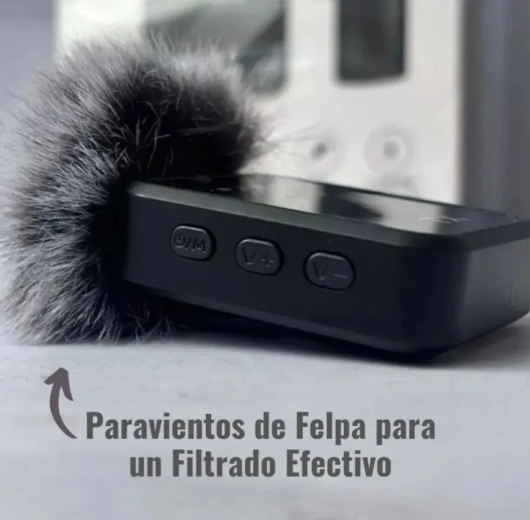 Kit de 2 micrófonos inalámbricos de solapa para celular y cámara, foto 7 de 8