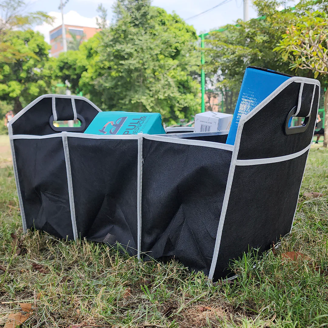 Organizador plegable para baúl de carro con 3 compartimentos, foto 3 de 9