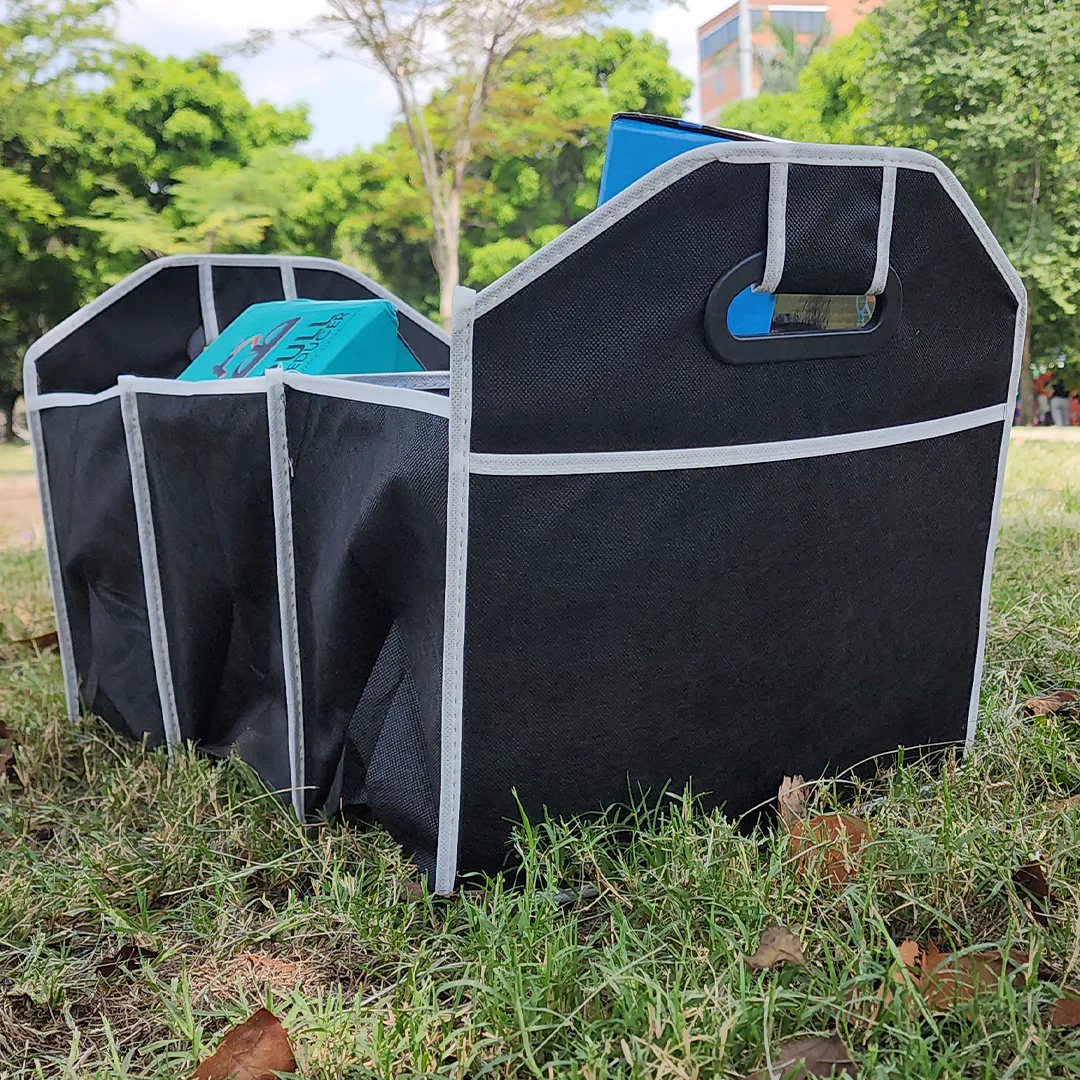 Organizador plegable para baúl de carro con 3 compartimentos, foto 4 de 9