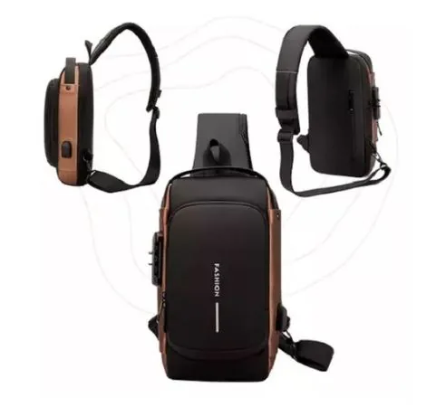 Bolso Morral Antirrobo Cruzado con Clave y Puerto USB, foto 4 de 5