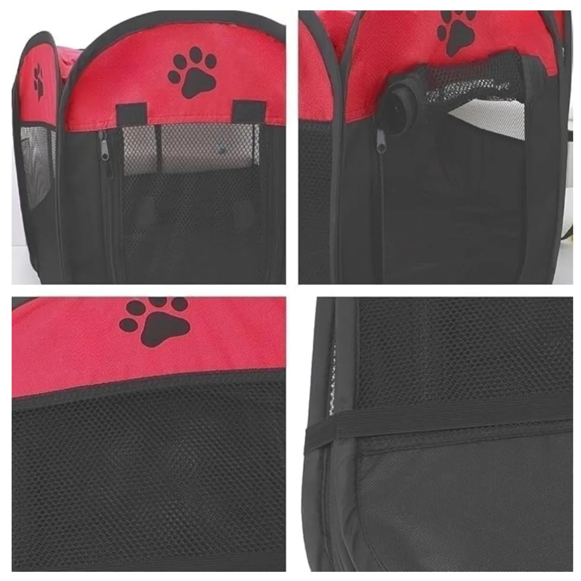 Corral plegable para perros y gatos con malla, 60 x 40 cm, foto 5 de 6