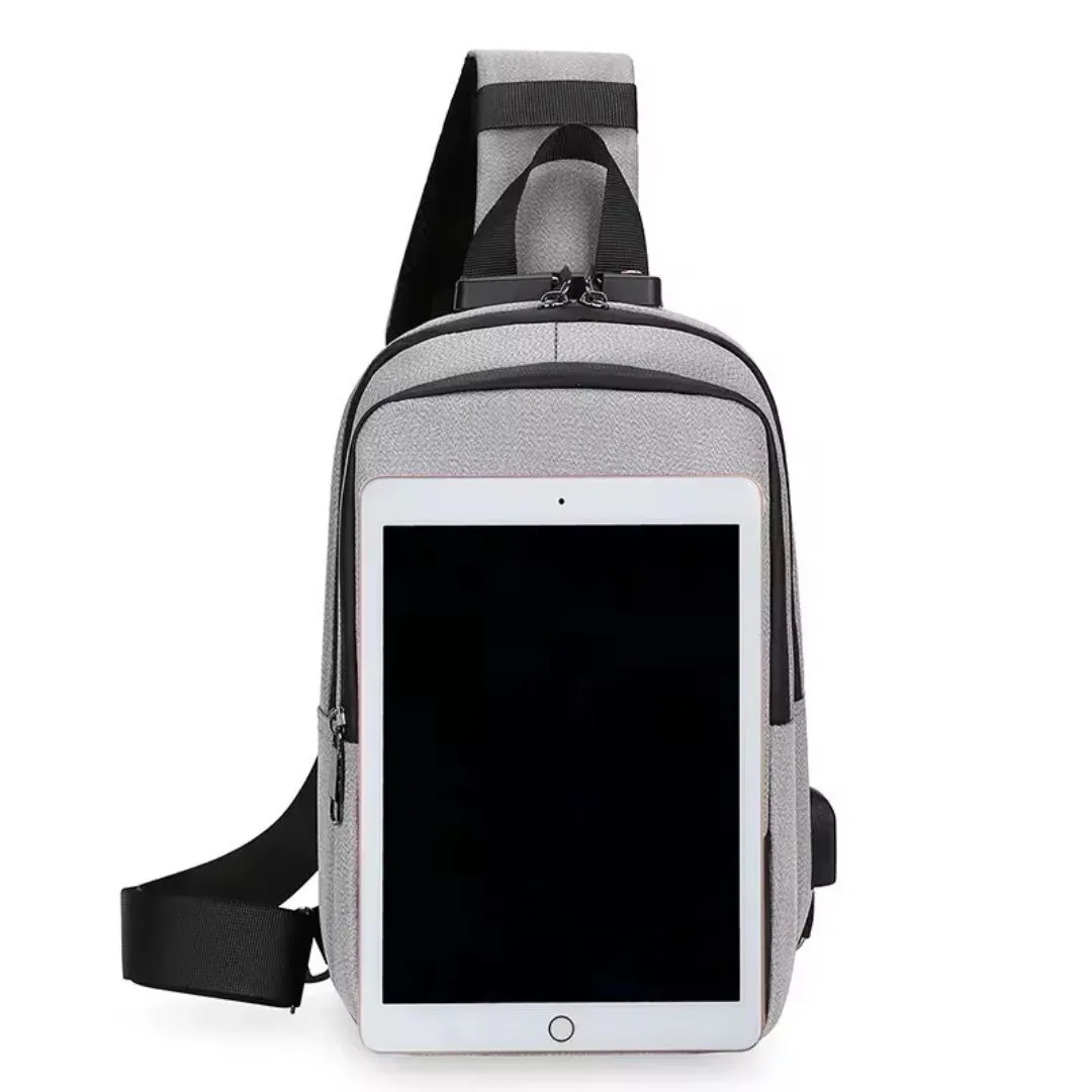 Bolso Bandolero Cruzado Impermeable con Puerto USB y Clave, foto 5 de 5