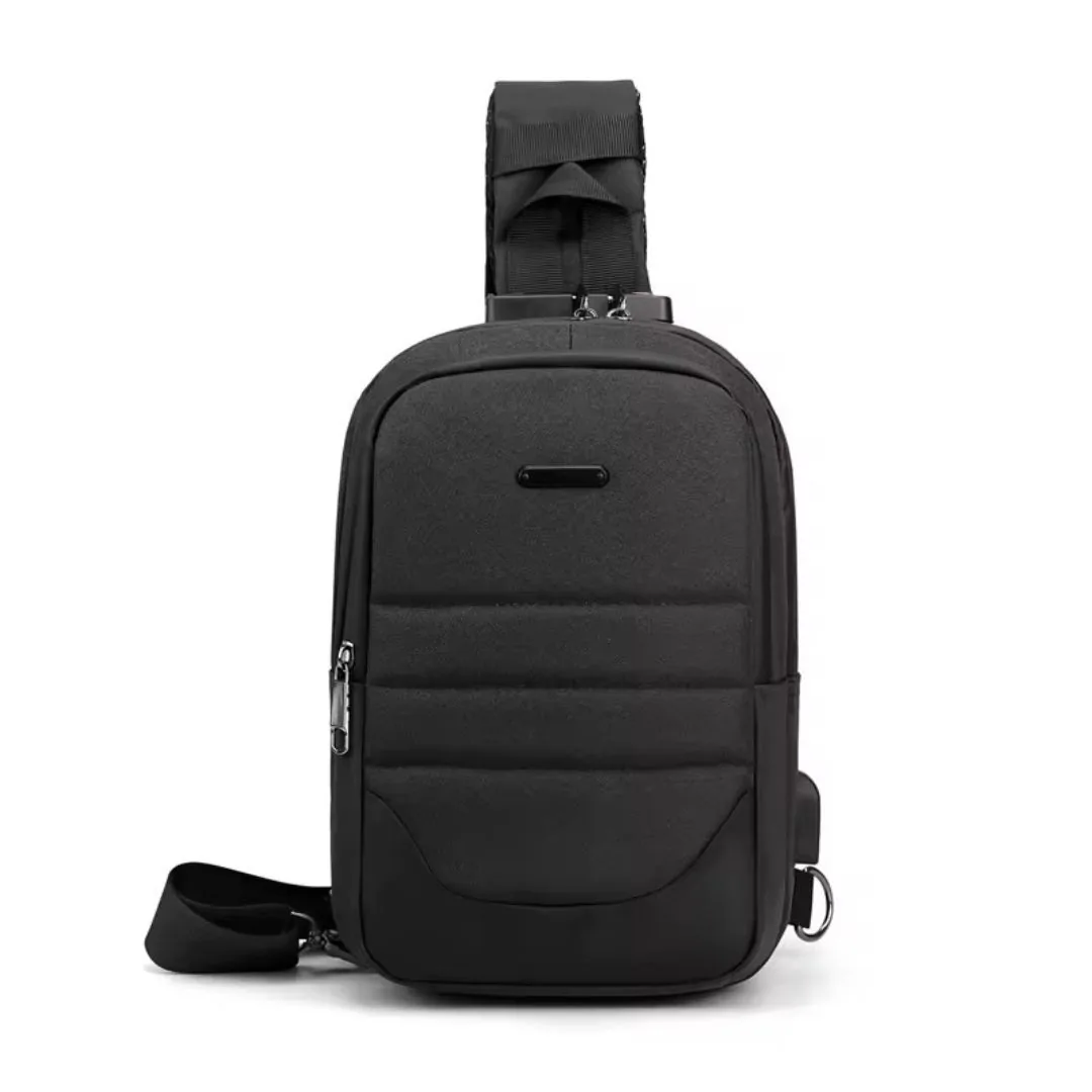 Bolso Bandolero Cruzado Impermeable con Puerto USB y Clave, foto 3 de 5