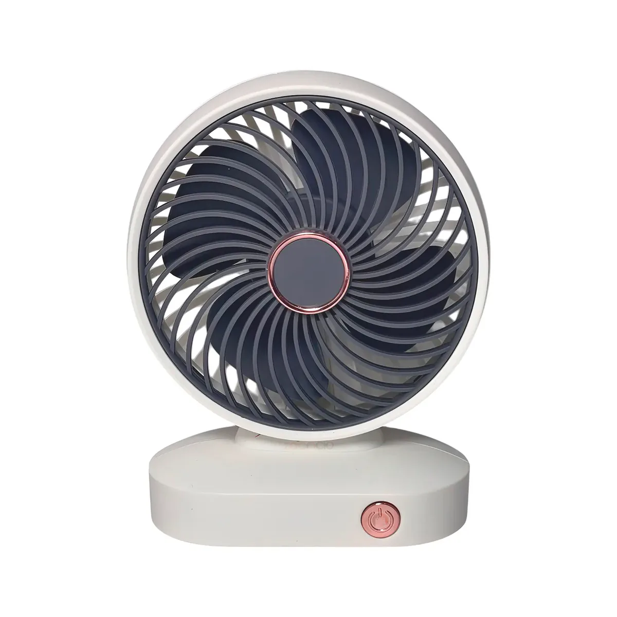 Mini ventilador de escritorio recargable por USB, compacto y portátil, foto 3 de 6