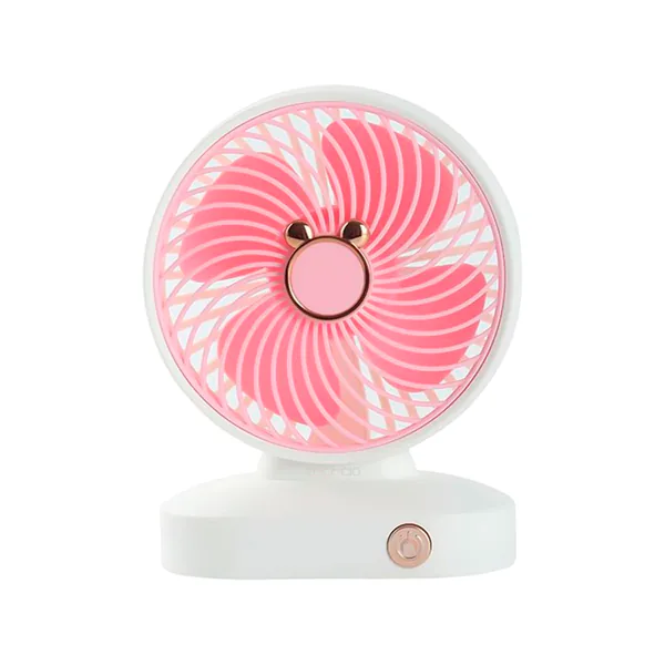 Mini ventilador de escritorio recargable por USB, compacto y portátil