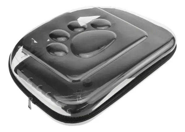 Guacal transparente plegable para gatos y perros pequeños