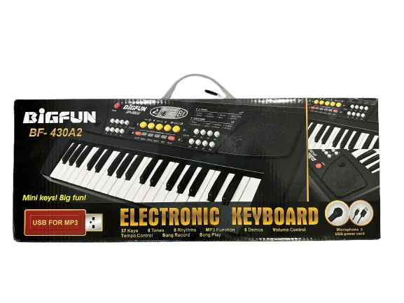 Teclado musical infantil de 37 teclas con micrófono y USB, foto 4 de 5