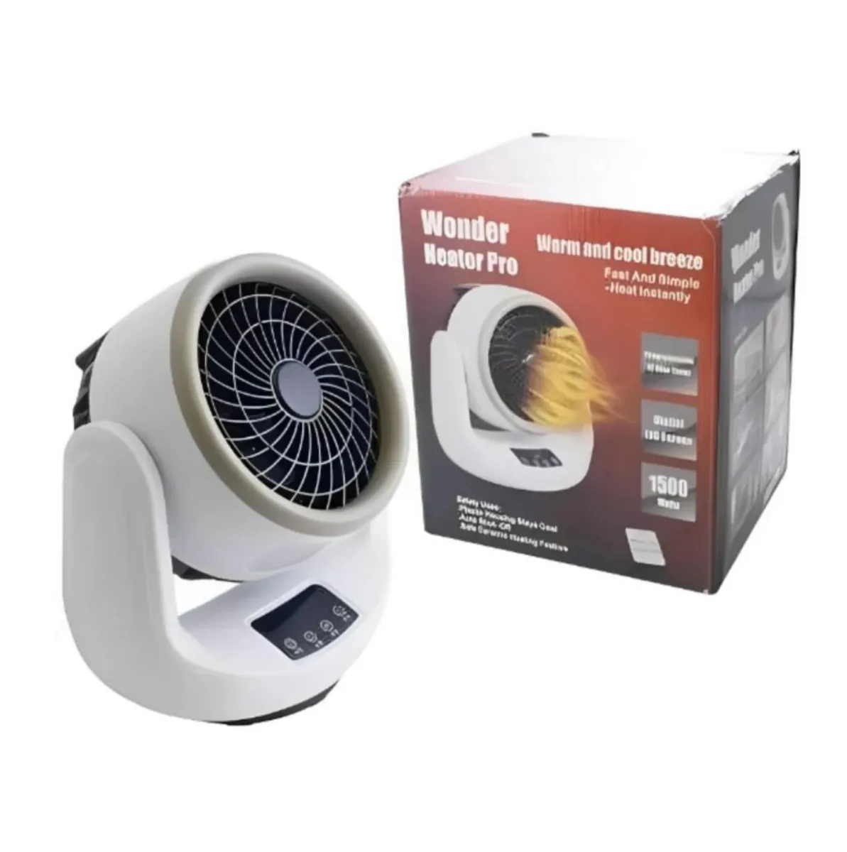 Calefactor eléctrico portátil 1500 W con control remoto y oscilación, foto 4 de 6