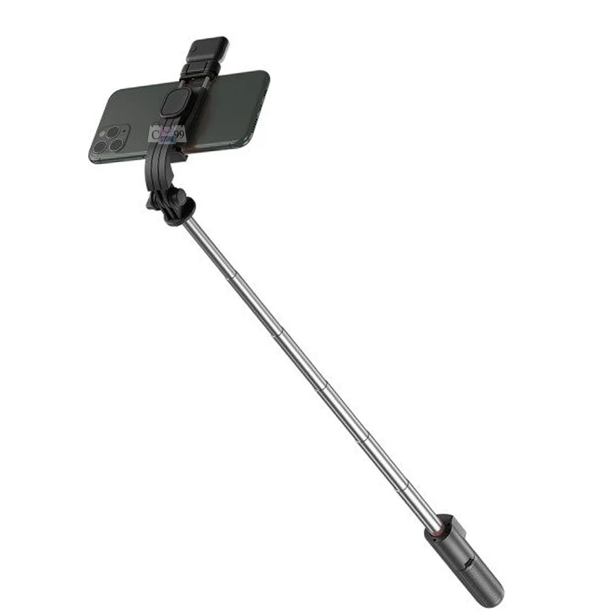 Palo selfie con trípode, luz LED y control remoto Bluetooth, foto 1 de 6