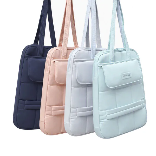 Bolso acolchado para portátil y tablet con bolsillo frontal