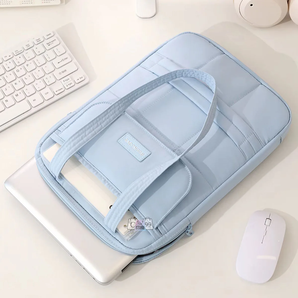 Bolso acolchado para portátil y tablet con bolsillo frontal, foto 3 de 7