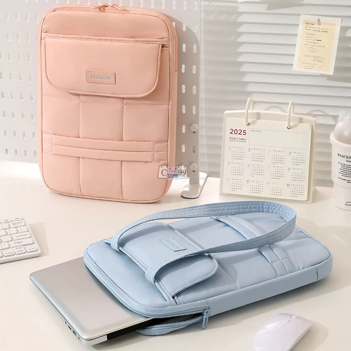 Bolso acolchado para portátil y tablet con bolsillo frontal, foto 4 de 7
