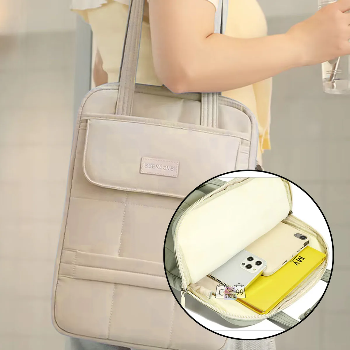 Bolso acolchado para portátil y tablet con bolsillo frontal, foto 6 de 7