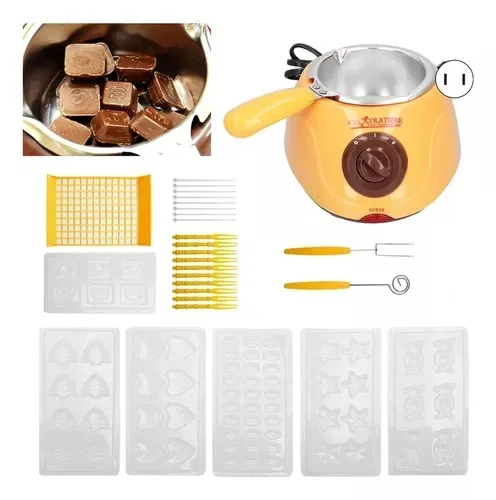 Olla eléctrica para derretir chocolate con moldes y accesorios, foto 6 de 6