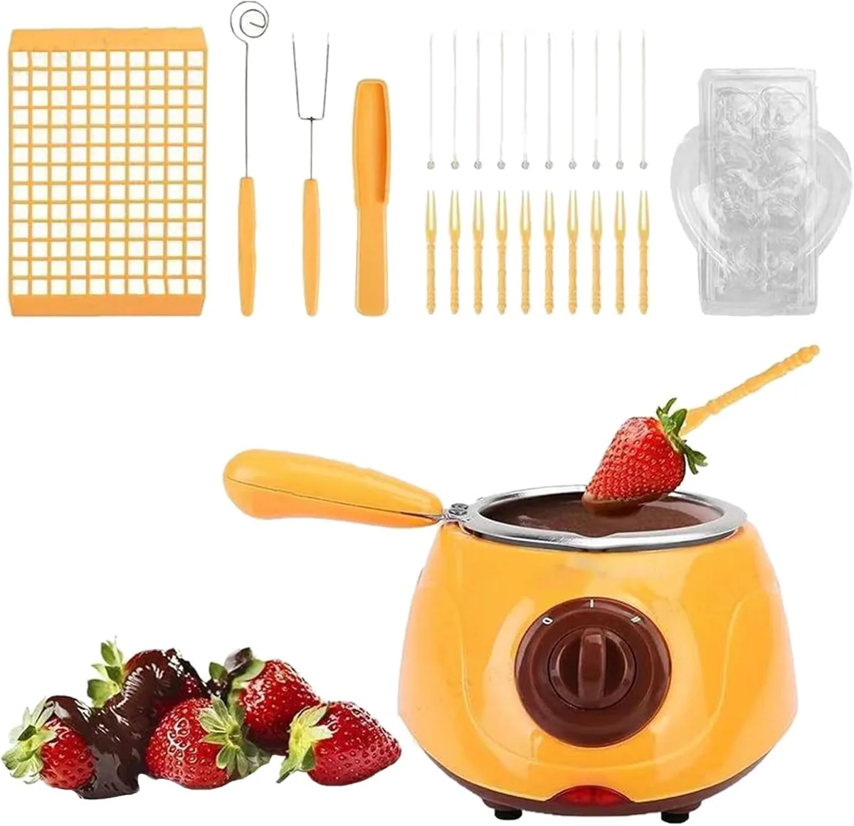 Olla eléctrica para derretir chocolate con moldes y accesorios, foto 2 de 6