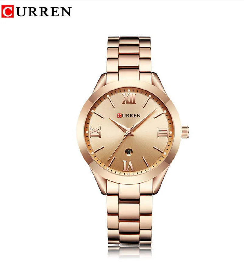 Reloj Curren 9007 oro rosa con esfera oro rosa y ventana de fecha