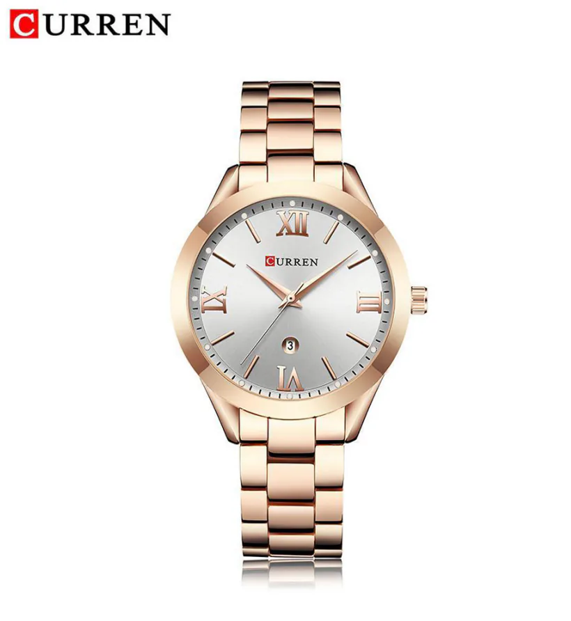 Reloj Curren 9007 oro rosa con esfera plateada