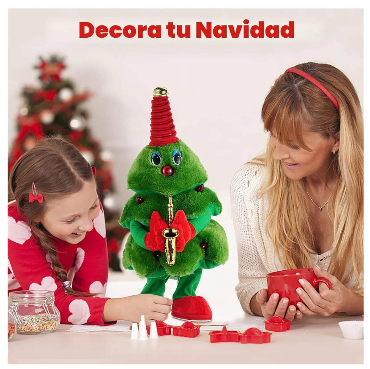 Arbolito de Navidad Musical Bailarín con Luces LED, foto 5 de 5