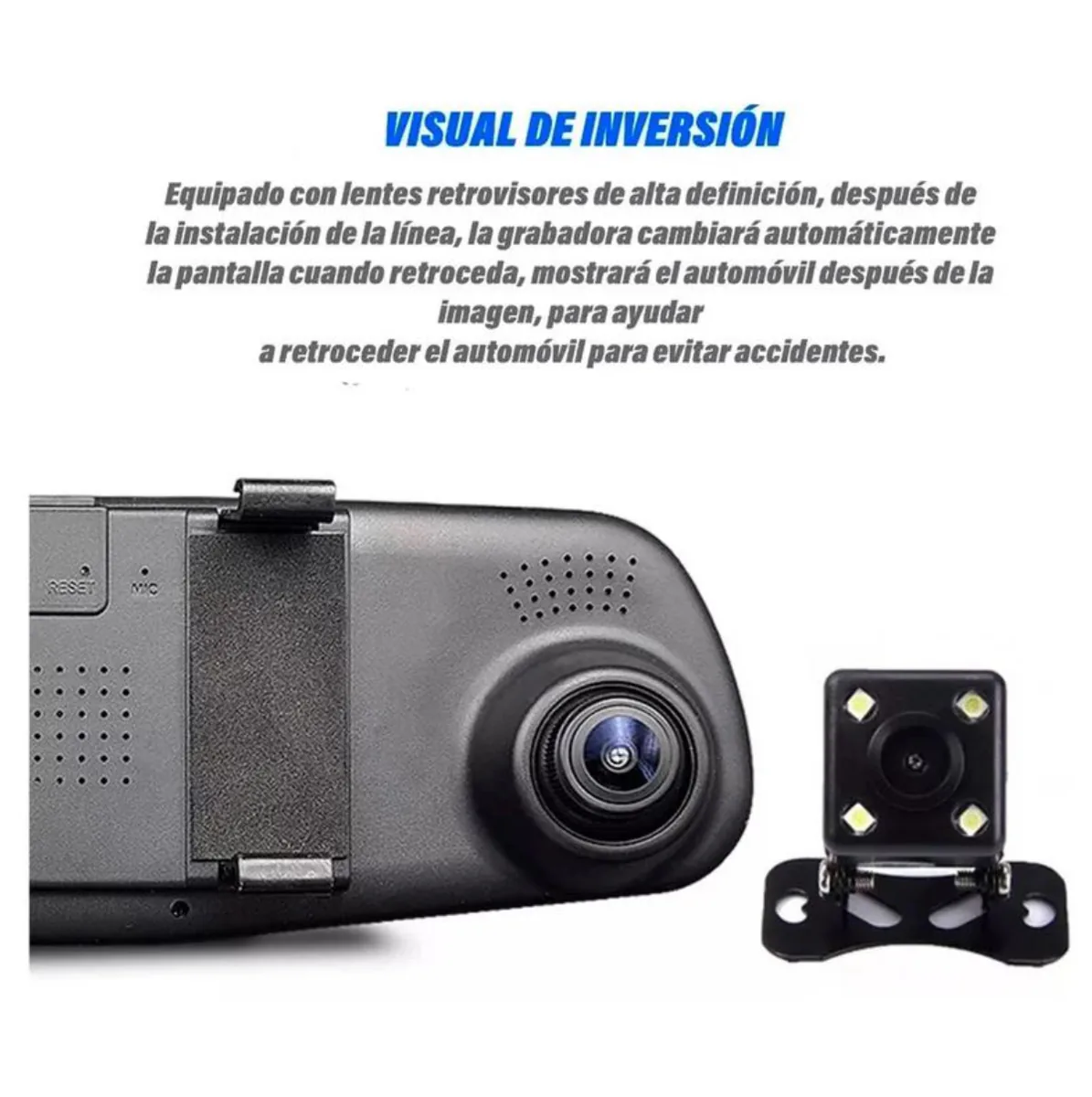 Espejo Retrovisor con Cámara Dual Full HD y Cámara de Reversa, foto 4 de 6