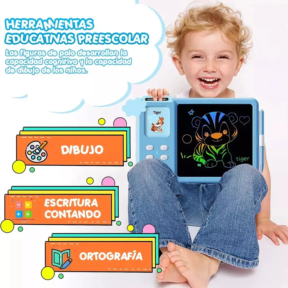 Tablero Mágico LCD con Tarjetas Parlantes en Inglés para Niños, foto 9 de 9