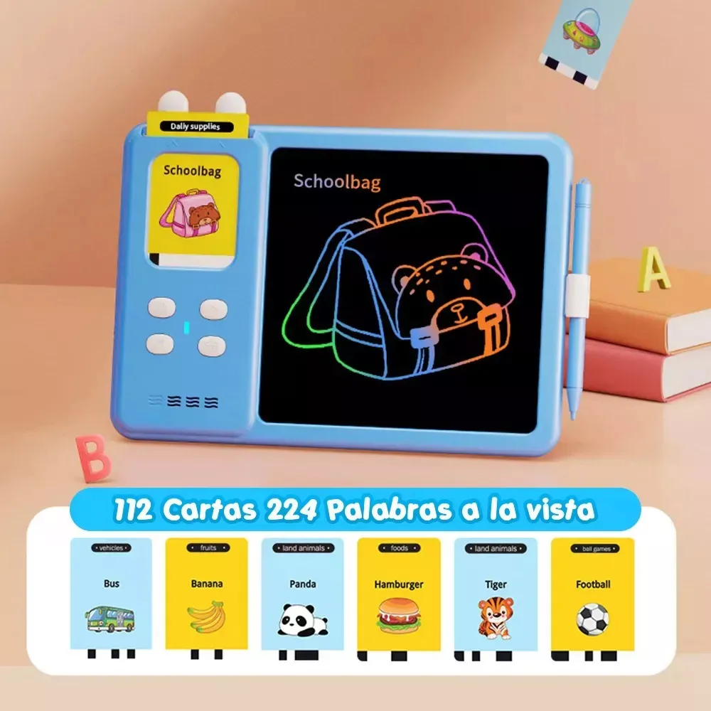 Tablero Mágico LCD con Tarjetas Parlantes en Inglés para Niños, foto 7 de 9