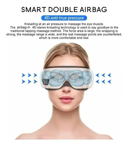 Masajeador de Ojos Inteligente con Calor, Presión de Aire y Música, foto 5 de 8