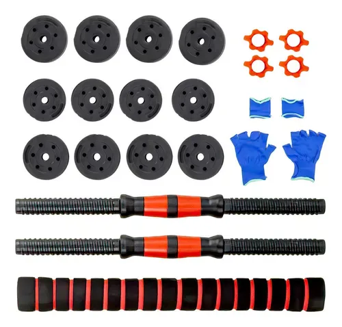 Set de Mancuernas Ajustables 20 kg Convertibles en Barra, foto 2 de 7