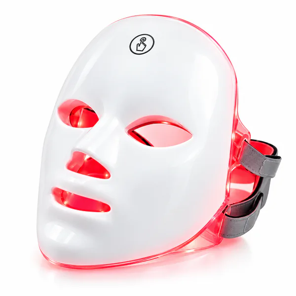Máscara Facial LED de 7 Colores Inalámbrica y Recargable