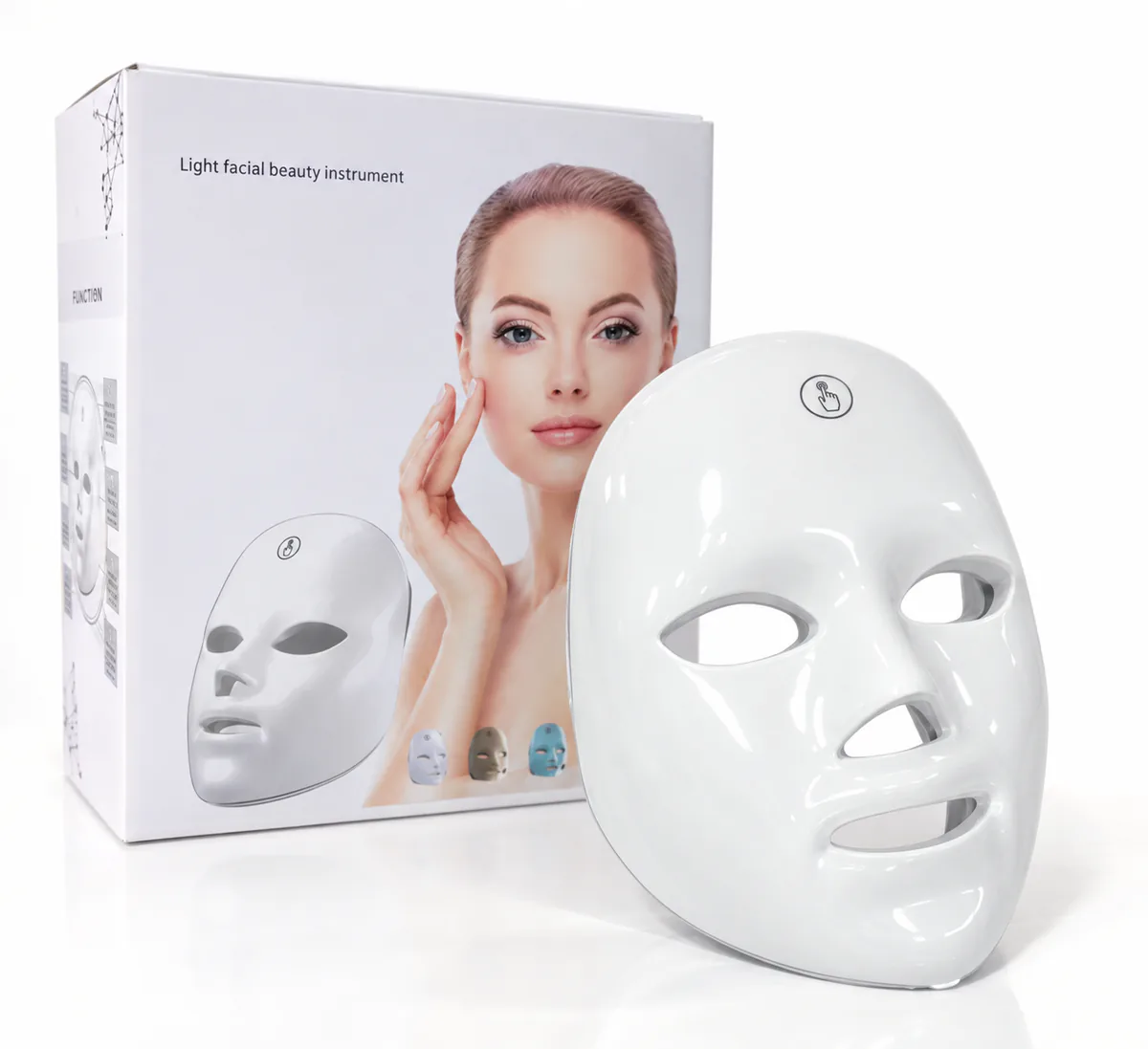 Máscara Facial LED de 7 Colores Inalámbrica y Recargable, foto 2 de 6