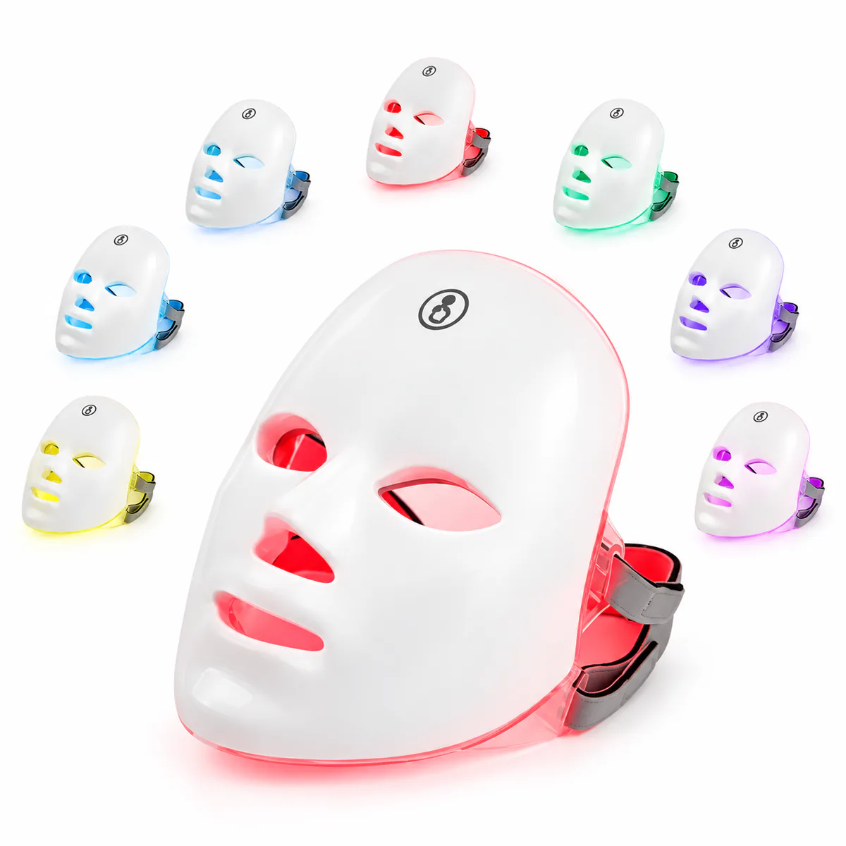 Máscara Facial LED de 7 Colores Inalámbrica y Recargable, foto 4 de 6