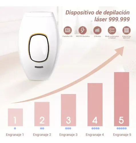 Depiladora IPL de Luz Pulsada para Uso en Casa con 5 Niveles, foto 2 de 6