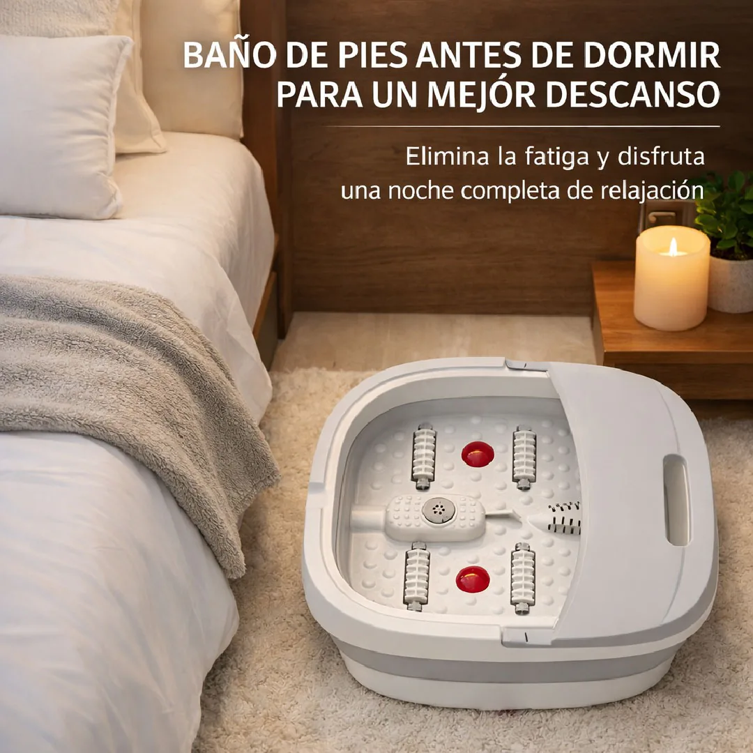 Tina Plegable para Baño de Pies con Rodillos Masajeadores, foto 8 de 9