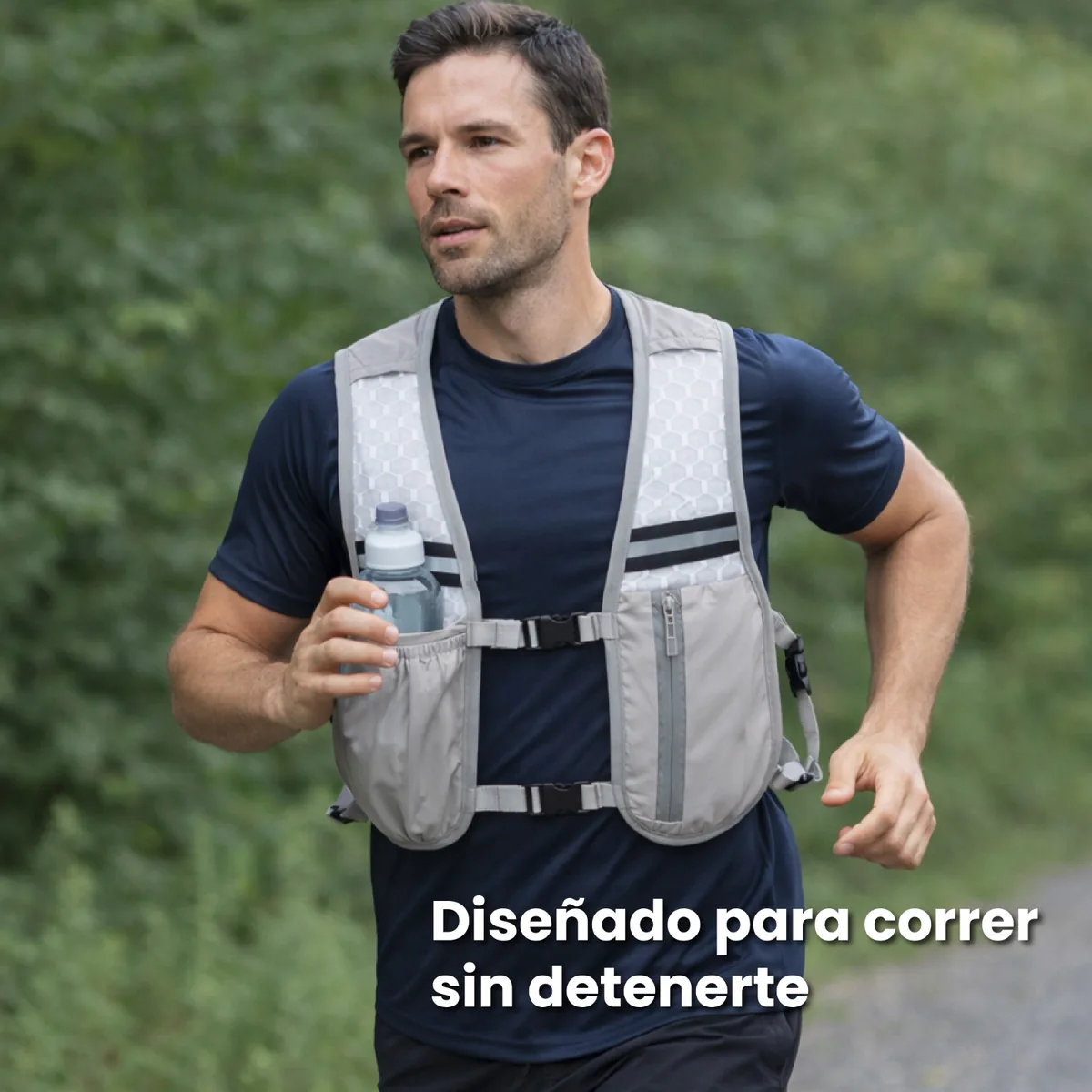 Chaleco Deportivo Tipo Mochila para Correr con Bolsillos, foto 3 de 8