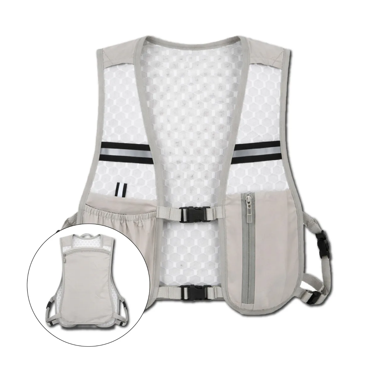 Chaleco Deportivo Tipo Mochila para Correr con Bolsillos, foto 6 de 8