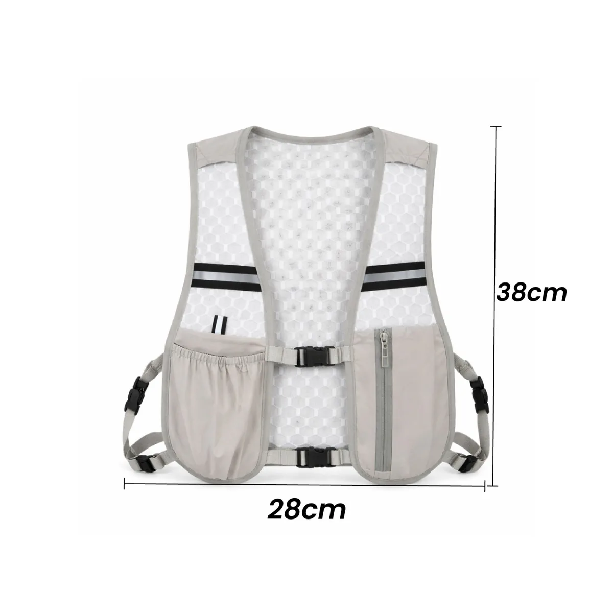 Chaleco Deportivo Tipo Mochila para Correr con Bolsillos, foto 7 de 8