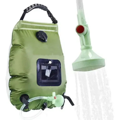Ducha Portátil para Camping con Bolsa de Agua y Manguera